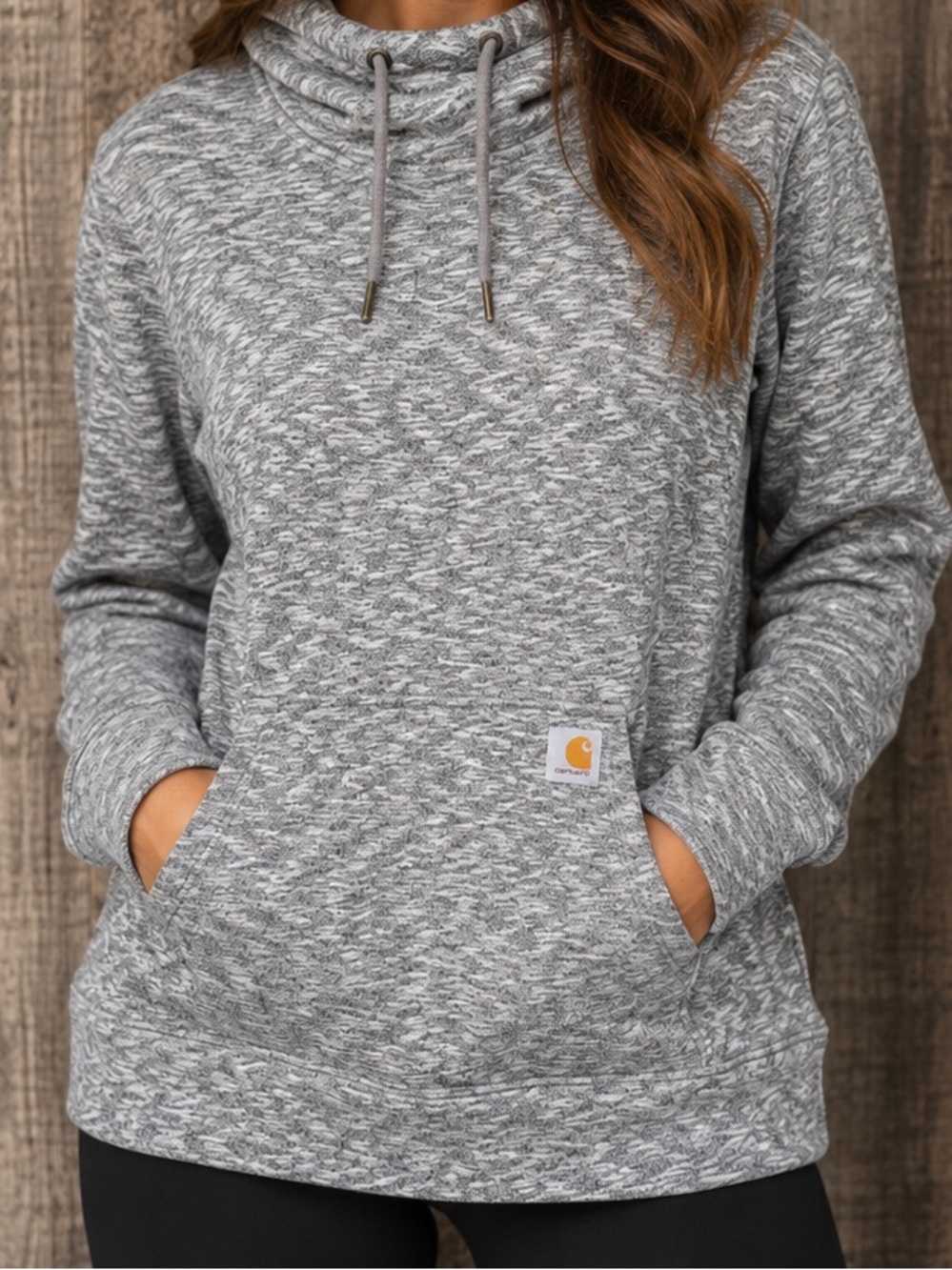 Carhartt Heather Gray Pullover Hooded Sweatshirt-Womens- size XXL-20